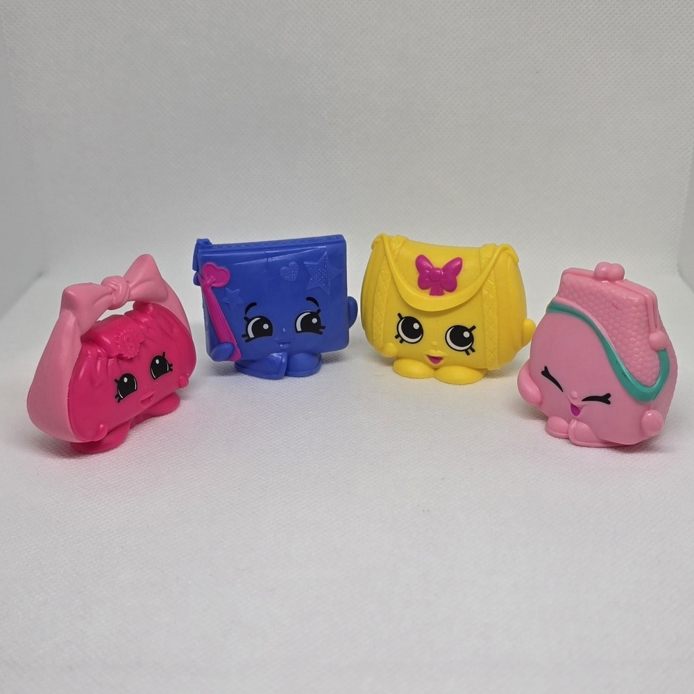 McDonalds Happy Meal Shopkins Purses 4 Different Bags